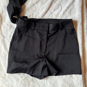 JOIE Satin Shorts w- tie belt